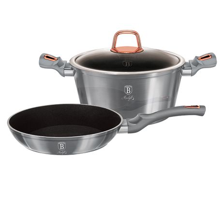 Berlinger Haus 3-Piece Titanium Coating Cookware Set - Moonlight Edition Buy Online in Zimbabwe thedailysale.shop