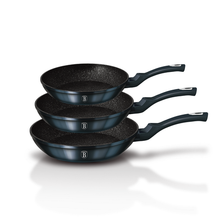 Load image into Gallery viewer, Berlinger Haus 3 Piece Marble Coating Fry Pan Set - Aquamarine Edition
