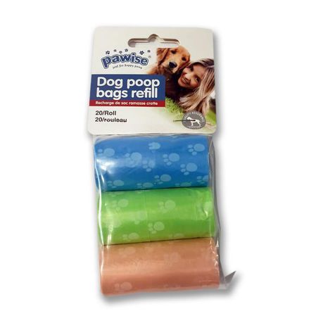 Pawise Dog Poop Bag Refills - 3 Rolls Buy Online in Zimbabwe thedailysale.shop