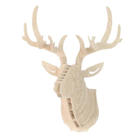 MiHuis 3D Wooden Deer Head Buy Online in Zimbabwe thedailysale.shop