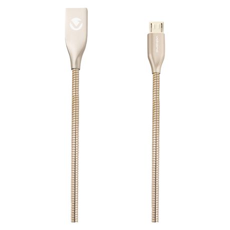 Volkano Micro USB Cable - Iron Series - 1.2m - Gold Buy Online in Zimbabwe thedailysale.shop