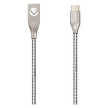 Load image into Gallery viewer, Volkano Type-C Cable - Iron Series - 1.2m - Silver
