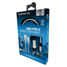 Load image into Gallery viewer, Volkano Type-C Cable - Iron Series - 1.2m - Silver
