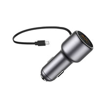 Load image into Gallery viewer, Tellur Car Charger CCY2 Integrated Type-C Cable 3.1A Grey
