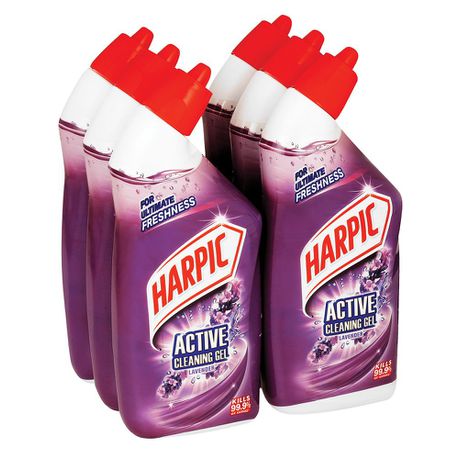 Harpic Active Cleaning Gel Lavender - 6 x 500ml
