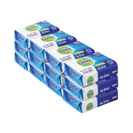 Dettol Soap Active - 12 x 175g Buy Online in Zimbabwe thedailysale.shop