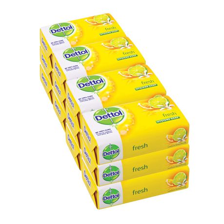 Dettol Soap Fresh - 12 x 175g Buy Online in Zimbabwe thedailysale.shop
