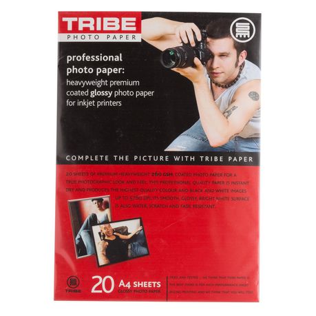 TRIBE Professional A4 Glossy Photo Paper 260gsm (20 Sheets) Buy Online in Zimbabwe thedailysale.shop