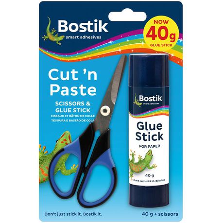 Bostik Cut N Paste 40g + Scissors Buy Online in Zimbabwe thedailysale.shop