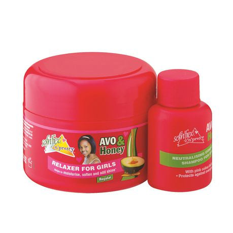 Sofn'free Avo & Honey Relaxer for Girls Regular + 60ml Neutralising Shampoo