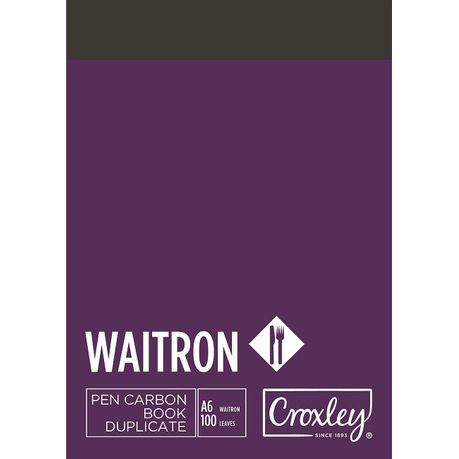 Croxley JD16W A6 Waitron Pen Carbon Book Duplicate Buy Online in Zimbabwe thedailysale.shop
