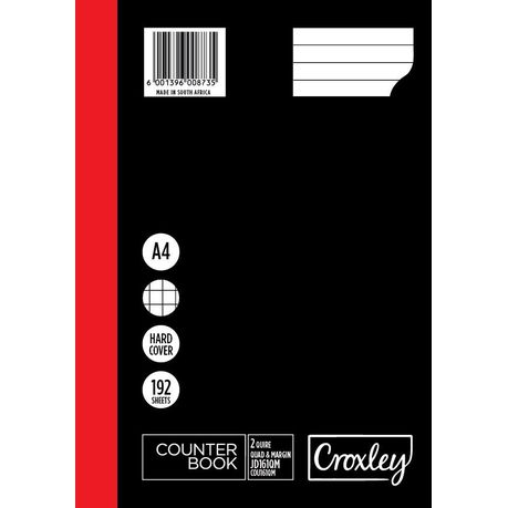 Croxley JD161 2-Quire 192 Page A4 Q&M Counter Book (5 Pack) Buy Online in Zimbabwe thedailysale.shop