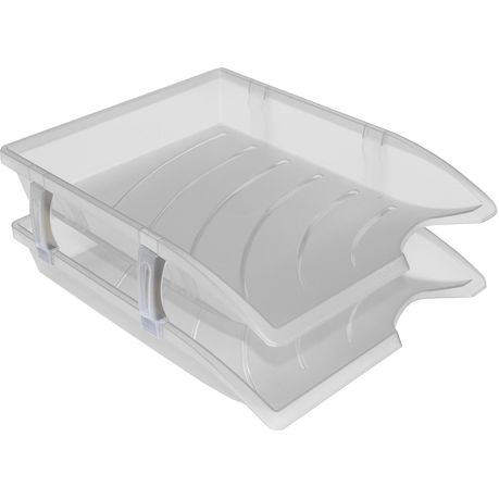 Bantex Optima Retail Pack - 2x Trays & Set of Risers - Clear Buy Online in Zimbabwe thedailysale.shop