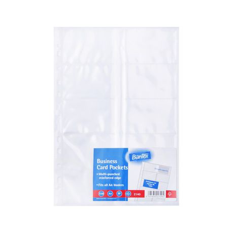 Bantex Business Card Holder - Clear Buy Online in Zimbabwe thedailysale.shop