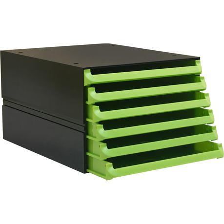 Bantex Texo Modular 6 Drawer Storage System - Lime Green Buy Online in Zimbabwe thedailysale.shop