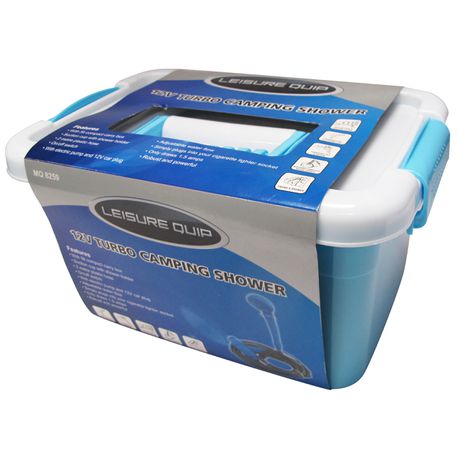 Leisure-Quip - DC Turbo Shower with Pump - 12V - Blue