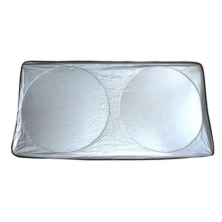 Moto-Quip SUV/Xl Front Window Spring Shade Silver/Black For Larger Vehicles