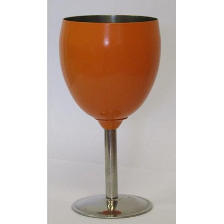 Leisure-Quip - Stainless Steel Wine Goblet - Orange Buy Online in Zimbabwe thedailysale.shop