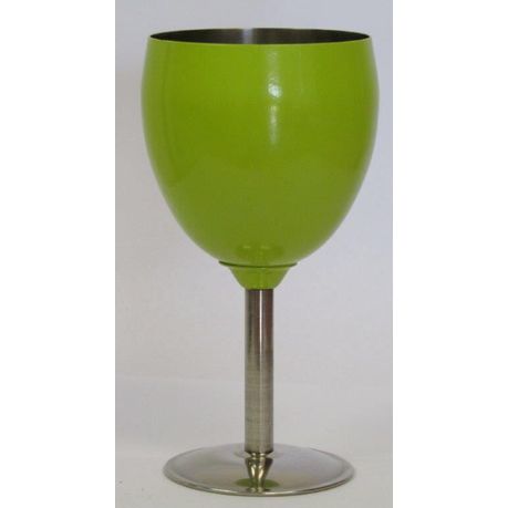 Leisure-Quip - Stainless Steel Wine Goblet - Lime Green Buy Online in Zimbabwe thedailysale.shop