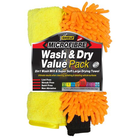 Shield MicroFibre Wash 'n Dry Value Pack Buy Online in Zimbabwe thedailysale.shop