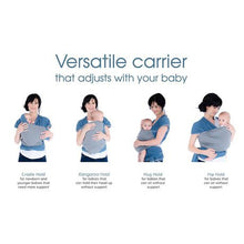 Load image into Gallery viewer, Baby Wrap Carrier - Blue &amp; Grey
