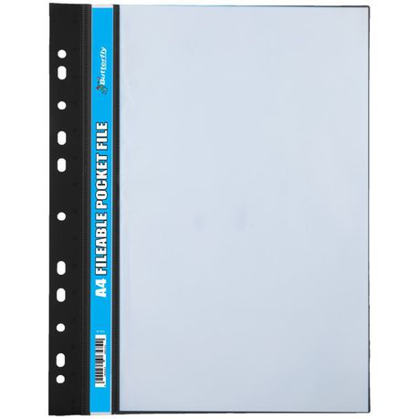 Butterfly Fileable Pocket File - Solid Cover 20 Page - Black Buy Online in Zimbabwe thedailysale.shop
