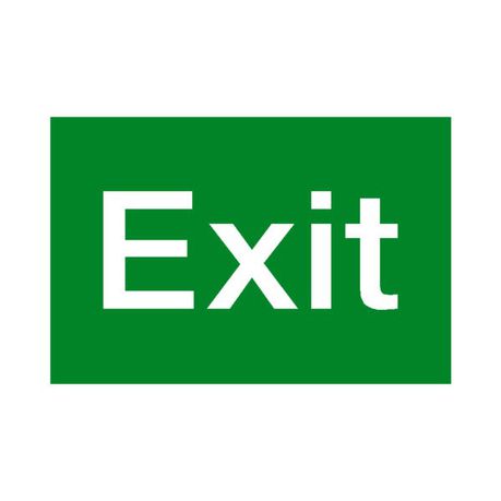 Parrot Products Exit Symbolic Sign - Printed on White ACP (150 x 300mm) Buy Online in Zimbabwe thedailysale.shop