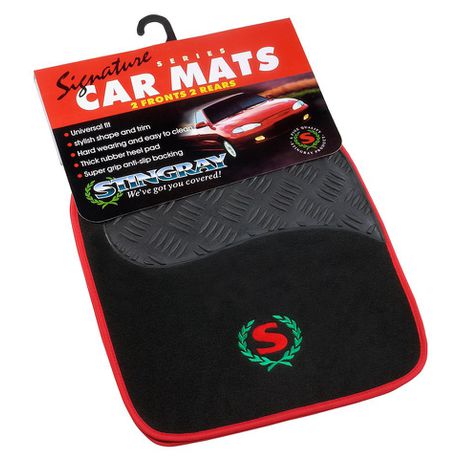 Stingray - Signature Line Mat Set - Red and Black