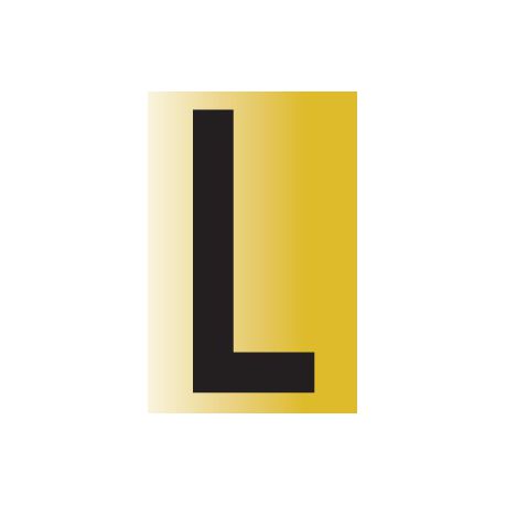 Tower Adhesive Reflective Letter Sign - Large L Buy Online in Zimbabwe thedailysale.shop