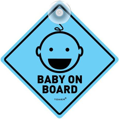 Tower Tower Baby on Board - Blue Buy Online in Zimbabwe thedailysale.shop