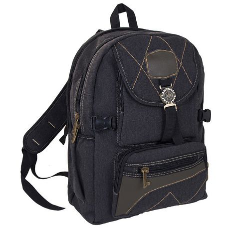 Marco Rustic Denim Backpack - Black Buy Online in Zimbabwe thedailysale.shop