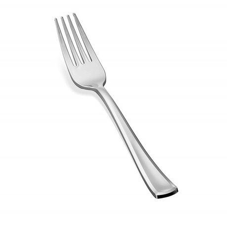 Gizmo - Elegant Silver Plastic Forks - Set Of 12