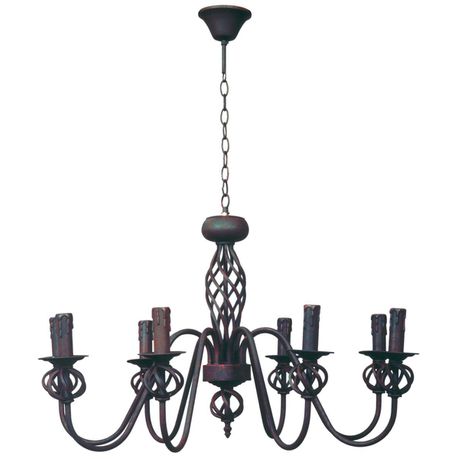Wrought Iron Chandelier 8 Lights - Bright Star Lighting Buy Online in Zimbabwe thedailysale.shop