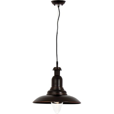 Bright Star Lighting Black Copper Metal Cord Pendant