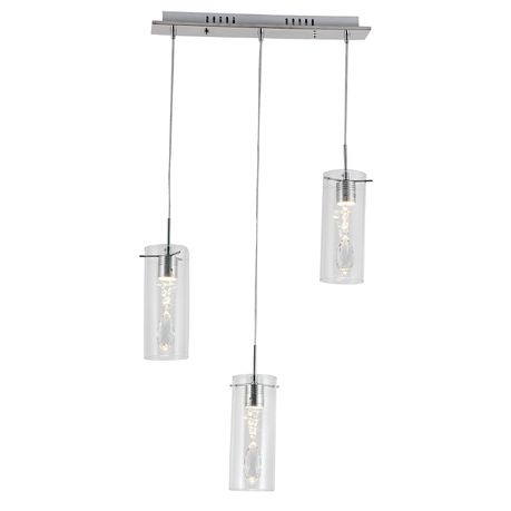 Bright Star Lighting 3 Polished Chrome LED Pendant