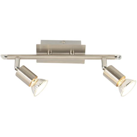 Bright Star Lighting - Two Satin and Polished Chrome Spotlight