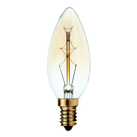 40 Watt E14 Carbon Fillament Candle Bulb