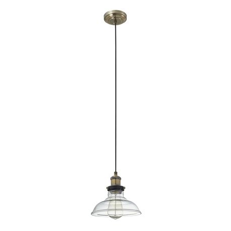 Bright Star Lighting Antique Brass Cord Pendant with Clear Glass Buy Online in Zimbabwe thedailysale.shop