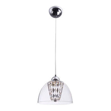 Load image into Gallery viewer, Bright Star Lighting 12 Watt LED Polished Chrome and Clear Acrylic Pendant
