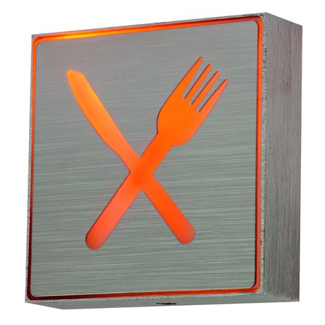 1 Watt LED Knife and Fork Sign
