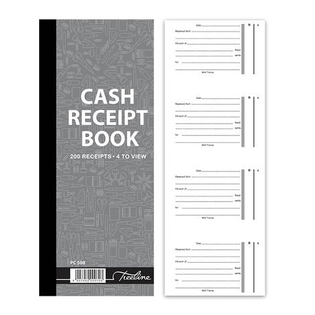 Treeline Cash Receipt Book 4 to view Duplicate  Numbered - Pack of 5 Buy Online in Zimbabwe thedailysale.shop