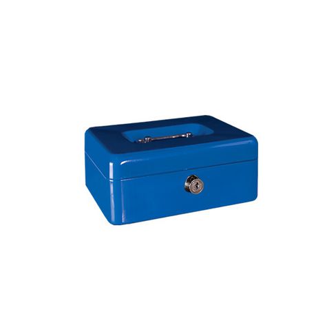 Treeline Cash Box Metal Blue 6 Inch (150mm) Buy Online in Zimbabwe thedailysale.shop