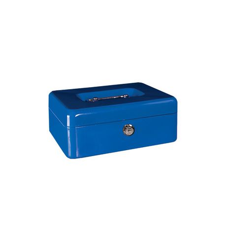 Treelinle Cash Box Metal Blue 8 inch  (200mm) Buy Online in Zimbabwe thedailysale.shop