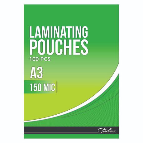 Treeline Laminating Pouches 150 Micron A3 303 x 426mm - Box of 100 Buy Online in Zimbabwe thedailysale.shop