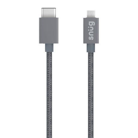 Snug USB C to Micro USB Cable - Black Buy Online in Zimbabwe thedailysale.shop