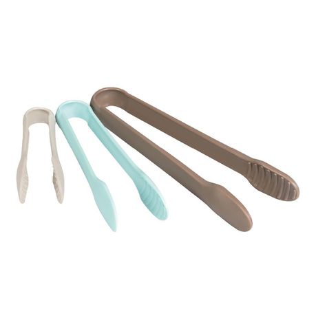 Kitchen Inspire - Inspire Set Of 3 Tongs - Blue Grey Buy Online in Zimbabwe thedailysale.shop