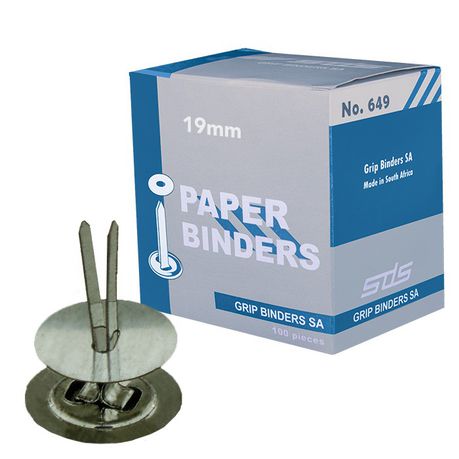 SDS 19mm Paper Binder - Box of 100 Buy Online in Zimbabwe thedailysale.shop