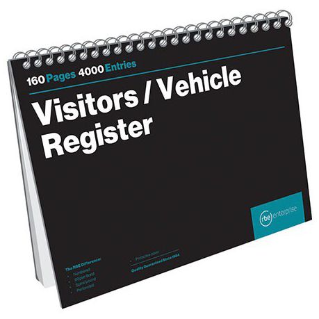 RBE: Visitors Register Book 50pg - 20 Entries/Page Buy Online in Zimbabwe thedailysale.shop