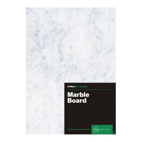 RBE: Project Board 160gsm - Marble - Blue - A4 Buy Online in Zimbabwe thedailysale.shop
