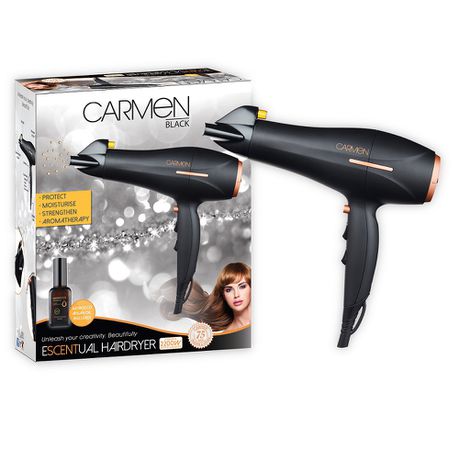 Carmen Essential Hairdryer - Black Buy Online in Zimbabwe thedailysale.shop